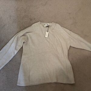 Aritzia Baboon Weatherford Sweater Color Heather Birch Size Large (NEW WITH TAG)